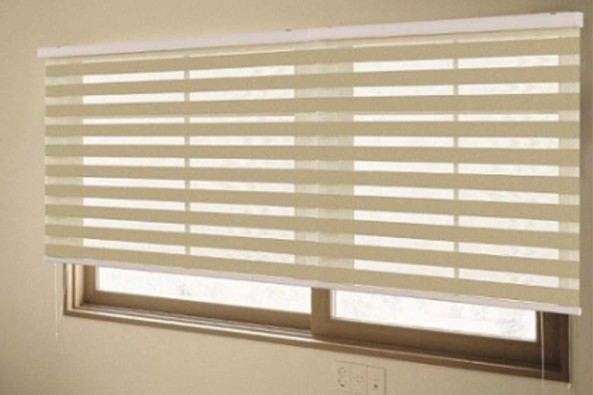 Rèm cầu vồng vàng kem