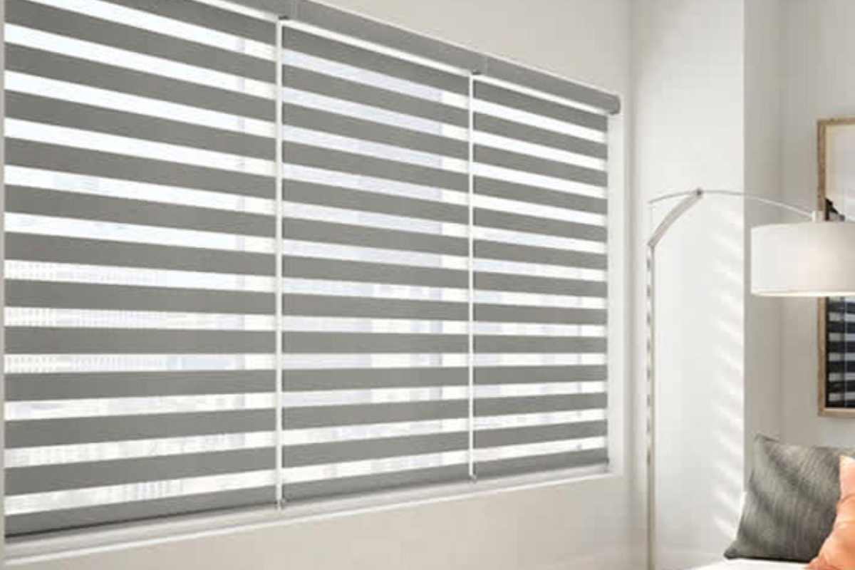 Rèm Cuốn Cầu Vồng Trắng Xám