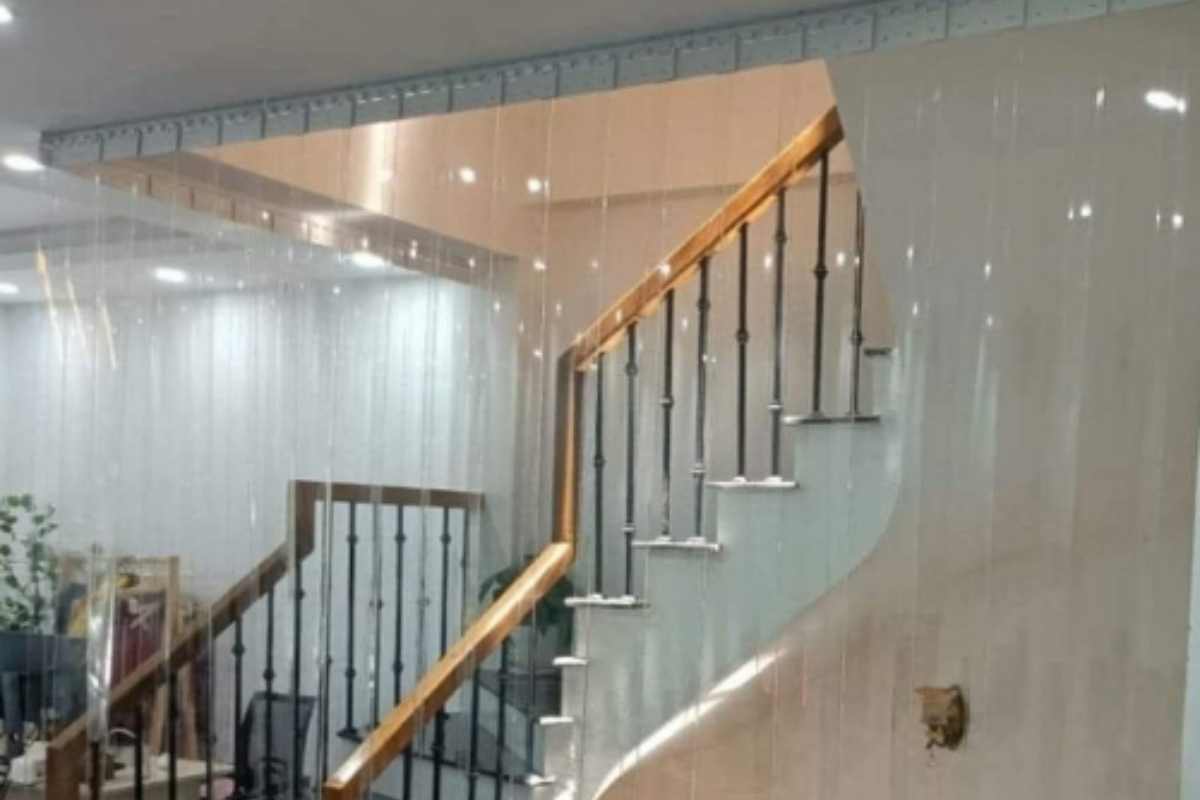 Rèm cuốn pvc trắng