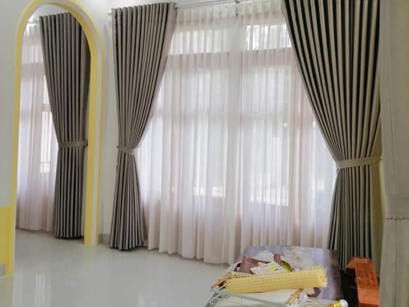 rèm ô rê polyester