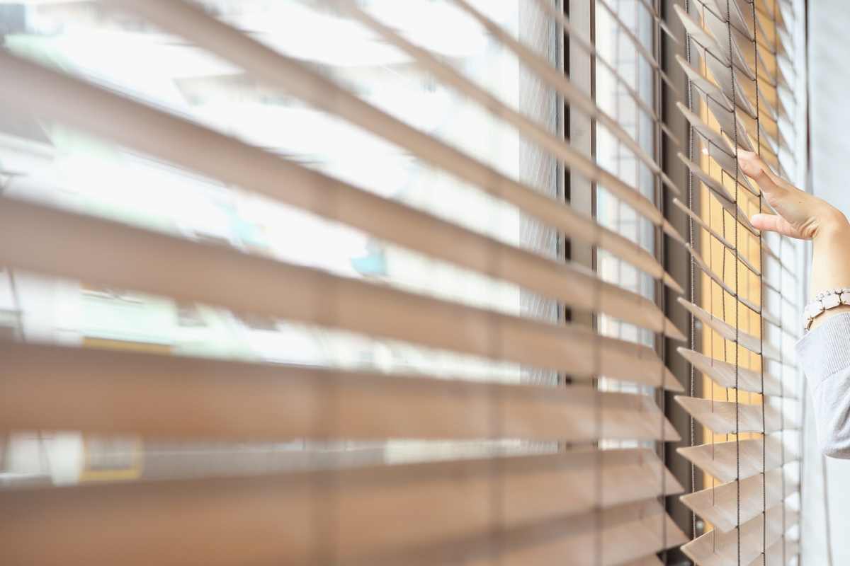 Rèm sáo nhựa giả gỗ