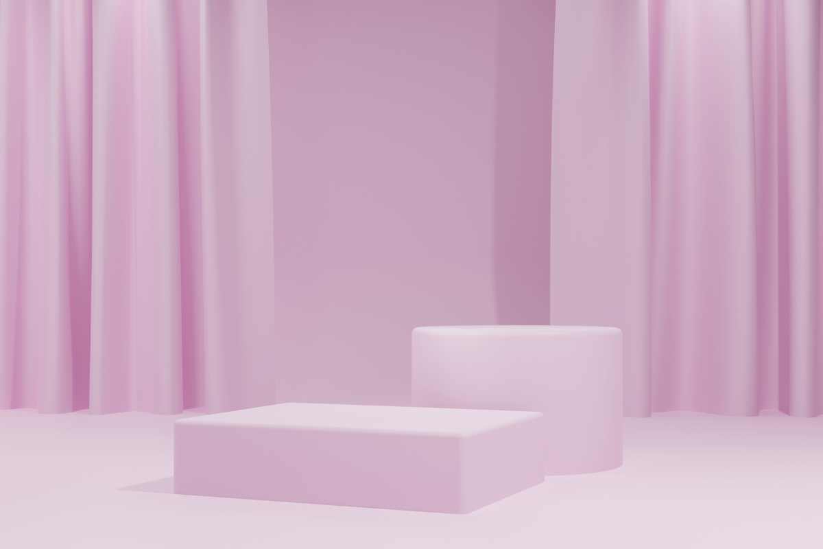 Rèm vài voan hồng phấn